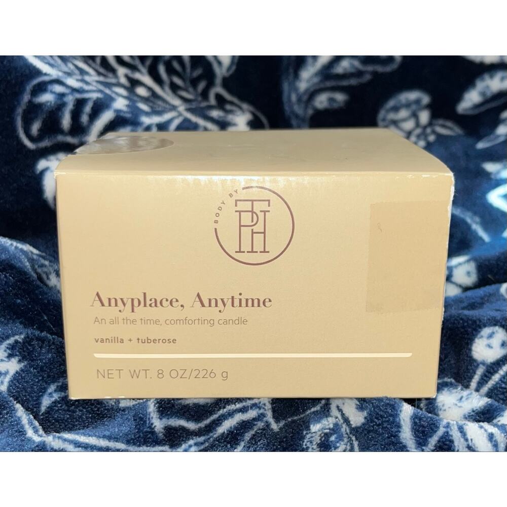 NEW! BODY BY TPH Anyplace Anytime Vanilla & Tuberose Soy Wax Blend Candle (8oz) - Picture 8 of 8